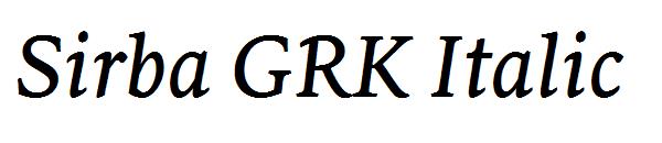 Sirba GRK Italic