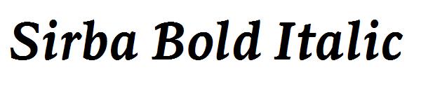 Sirba Bold Italic