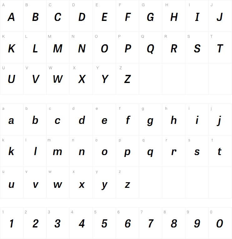 Tablet Gothic SemiBold Oblique