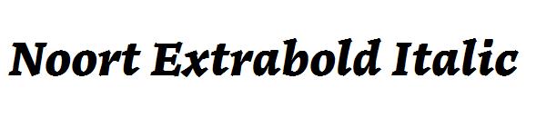 Noort Extrabold Italic