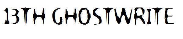 13th Ghostwrite字体