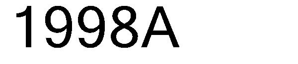 1998A字体