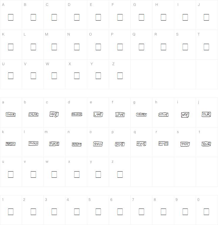 2Peas Blocks - Favorites字体