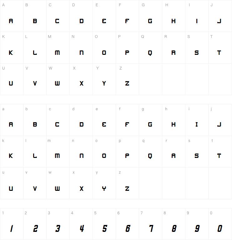 4th and Inches字体