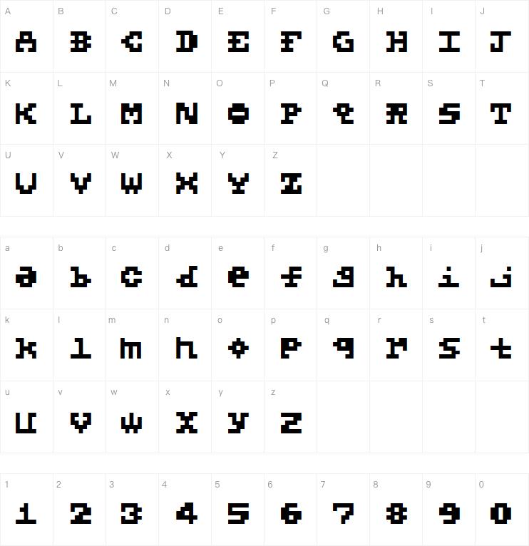 5X5 Basic字体
