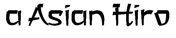 a Asian Hiro字体