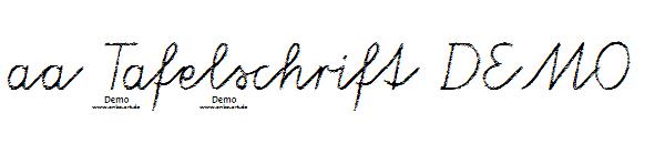 aa Tafelschrift DEMO