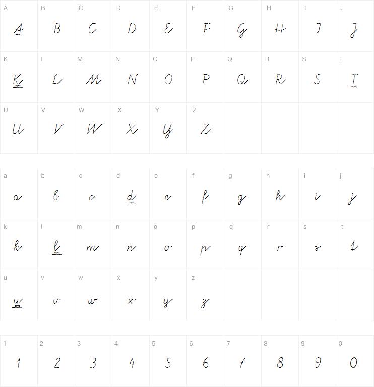 aa Tafelschrift DEMO字体
