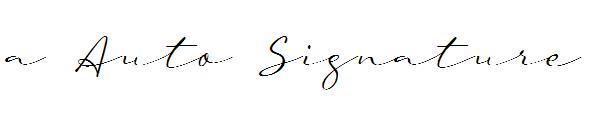 a Auto Signature