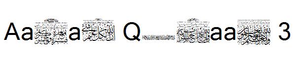 Aayat Quraan 3字体