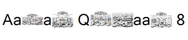 Aayat Quraan 8字体