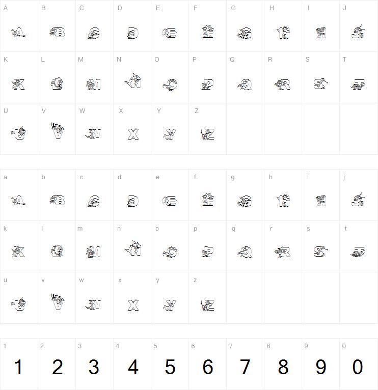 AbecedarianZoo字体