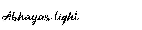 Abhayas light字体