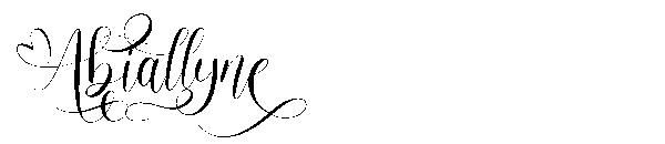 Abiallyne字体