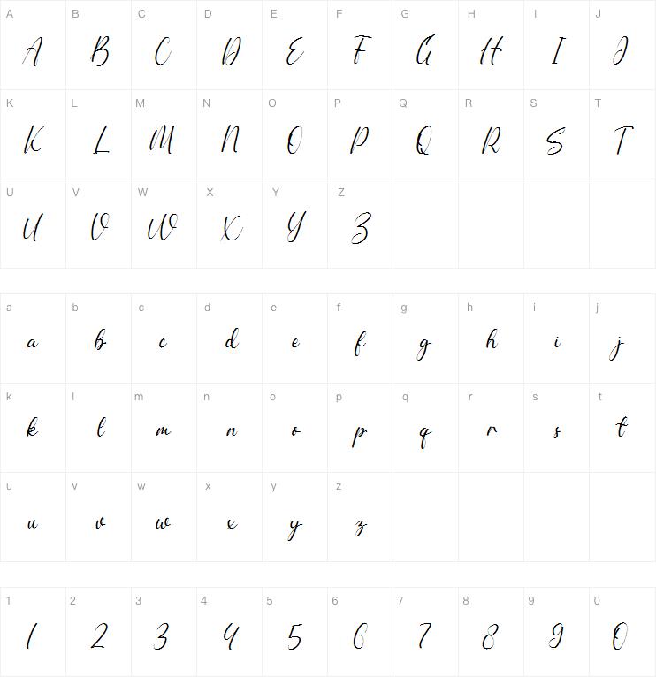 Abigail Bluebirt字体