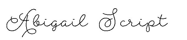 Abigail Script字体