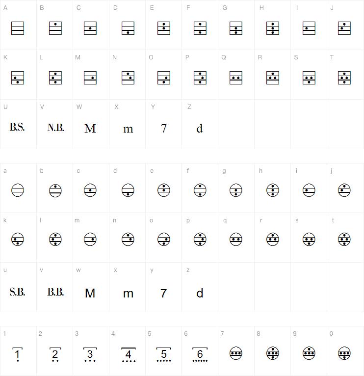 Accordion字体