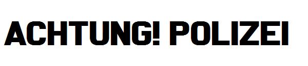 Achtung! Polizei字体