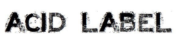 ACID LABEL字体