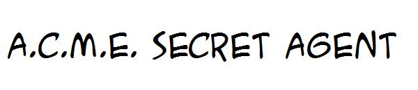 A.C.M.E. Secret Agent字体