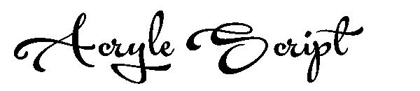 Acryle Script字体