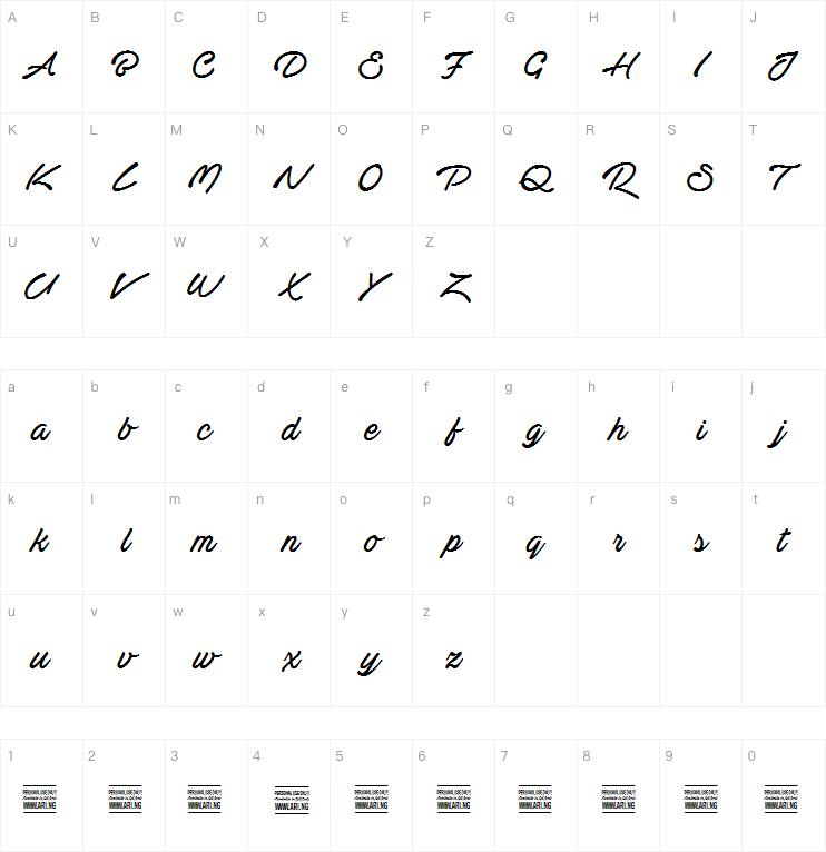 Actonia Hand字体