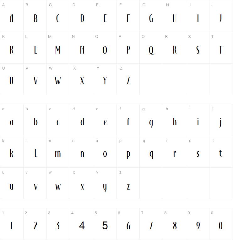 Adagietto DEMO字体