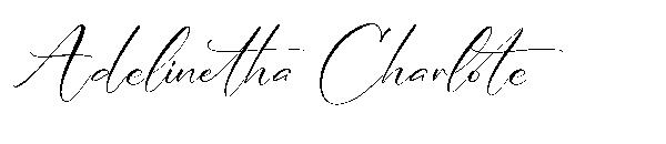 Adelinetha Charlote字体