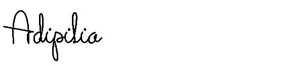 Adipilia字体