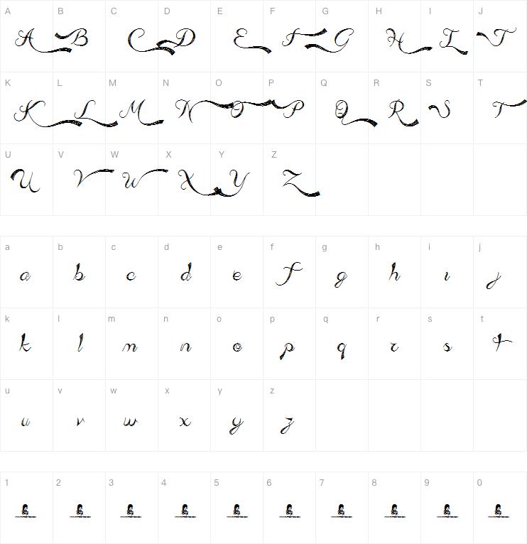 Admiration Pains 字体