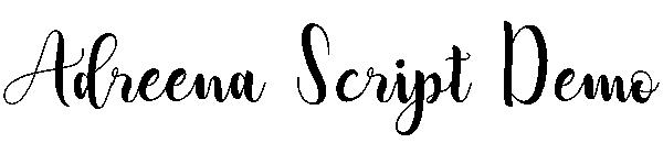 Adreena Script Demo字体