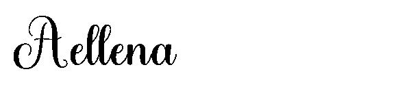 Aellena字体