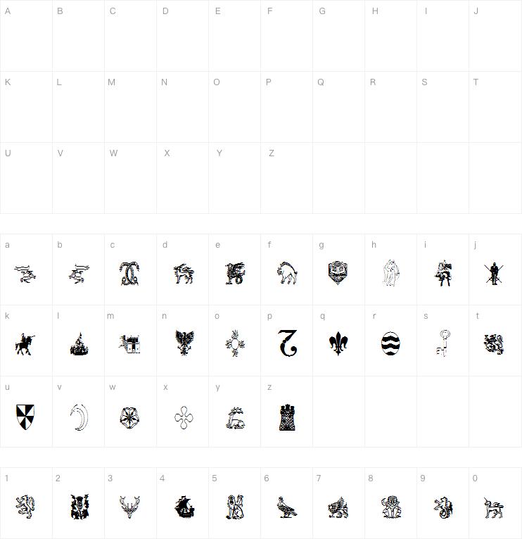 AEZ medieval dings字体