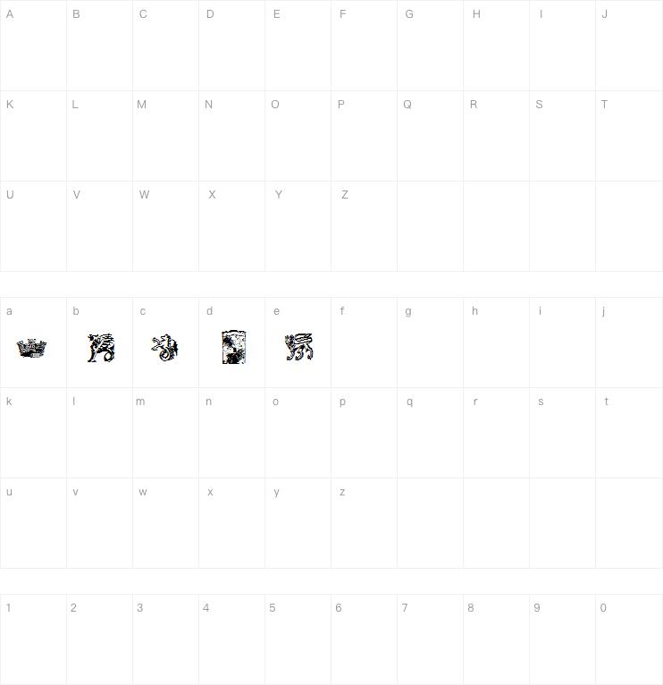 AEZ medieval dings 2字体
