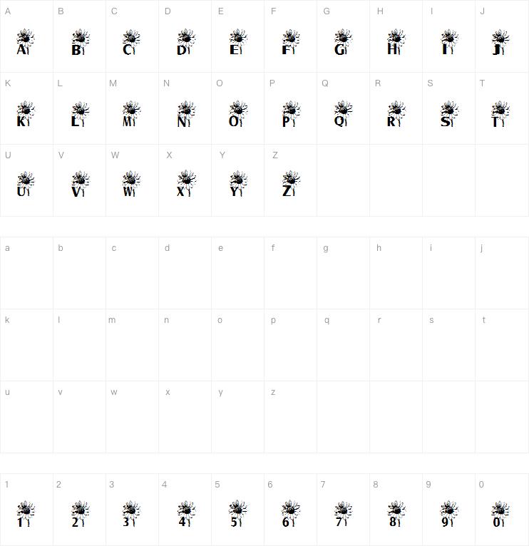 AEZ sunflower letters字体