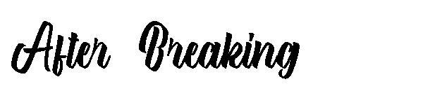 After Breaking字体
