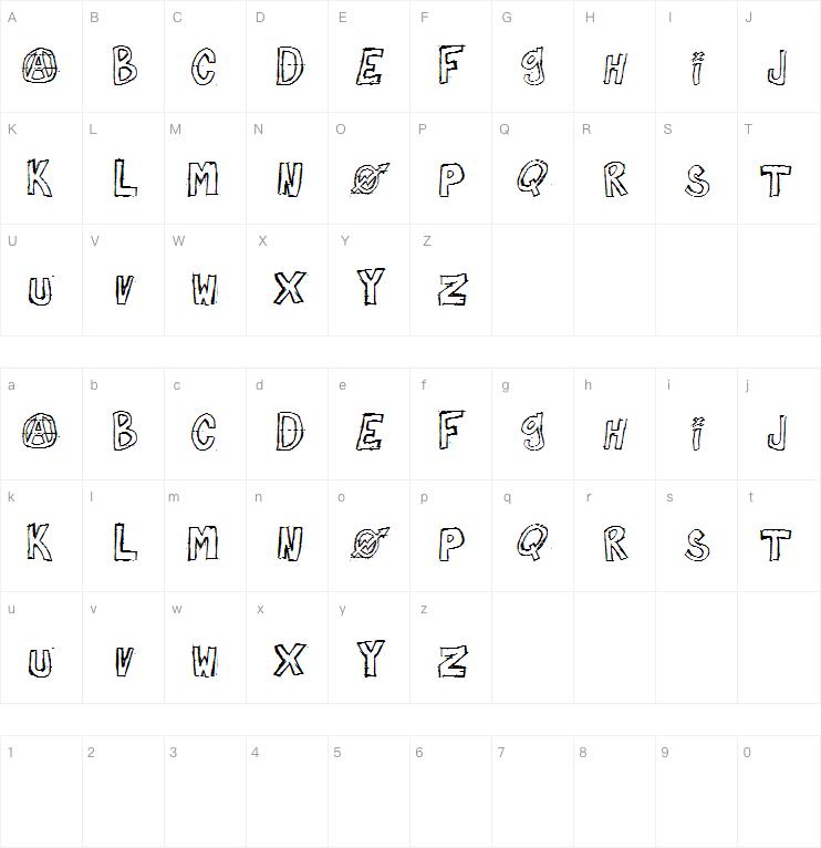 against myself字体