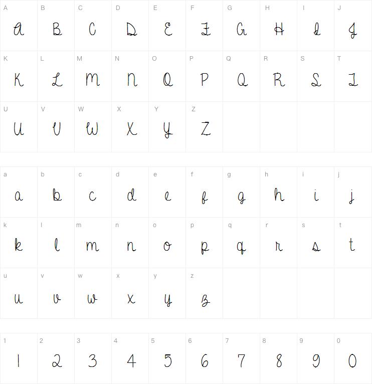 A Gentle Touch字体