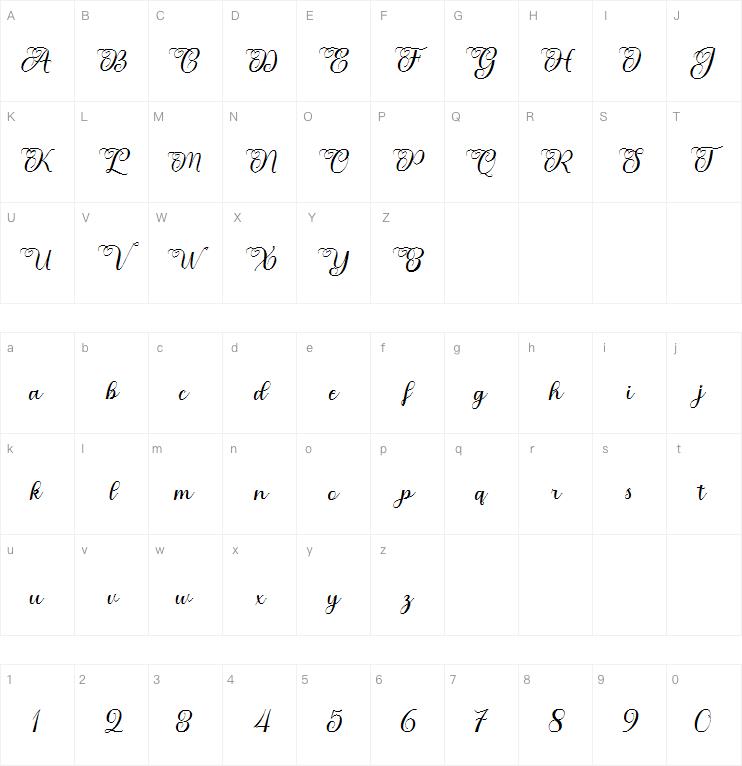 Agnesia Script字体