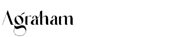 Agraham字体