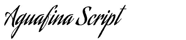 Aguafina Script字体