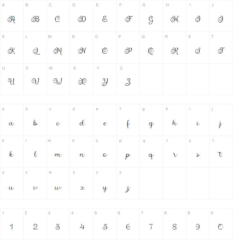 Agustin Script字体