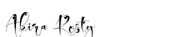 Akira Rosty字体