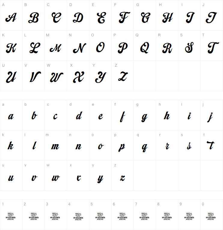 Alameda Script字体