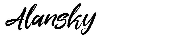 Alansky字体