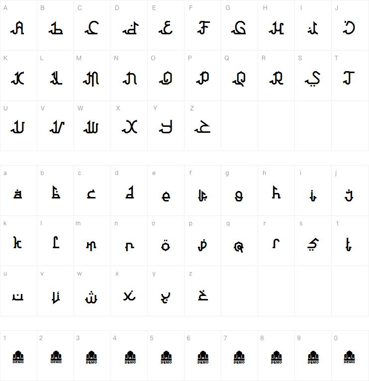 Al Athara Sabil字体