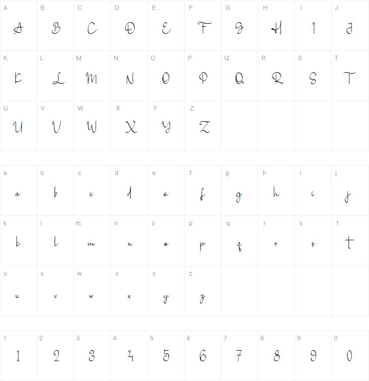 Alayna Hughes字体