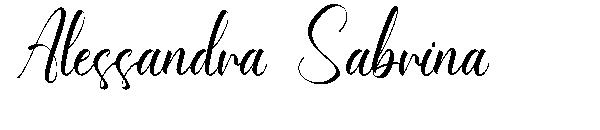 Alessandra Sabrina字体