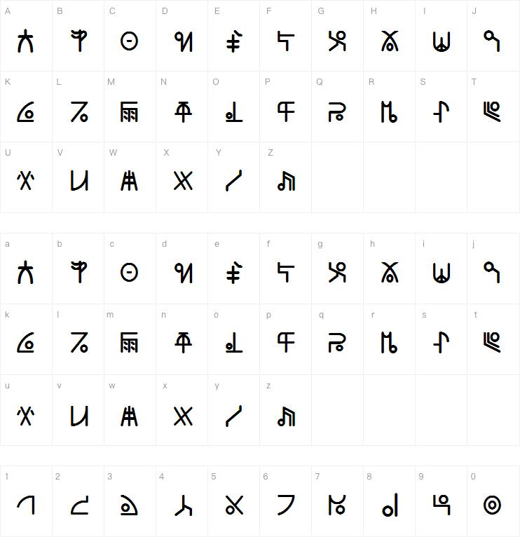 Alien Alphabet字体