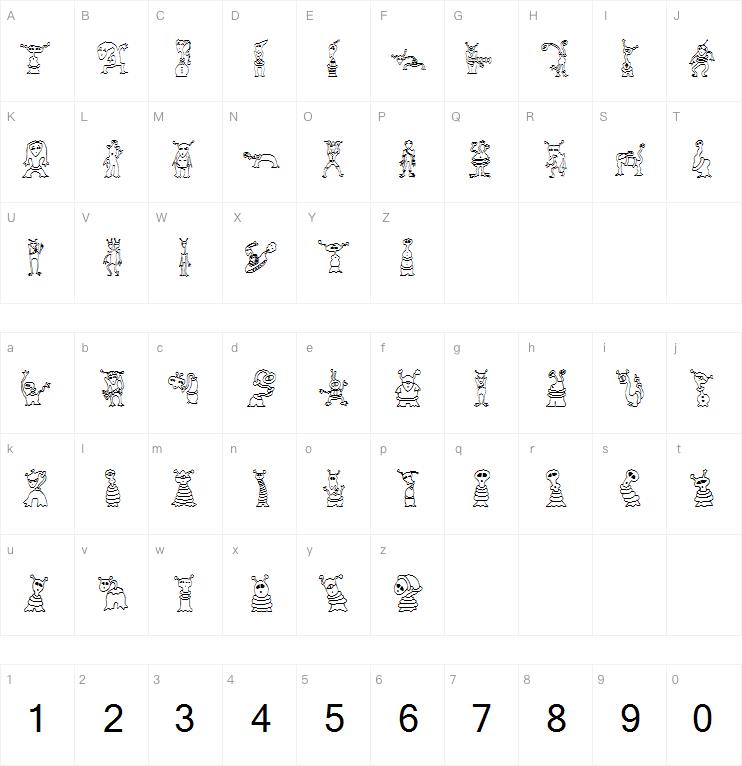 Alien Twits字体
